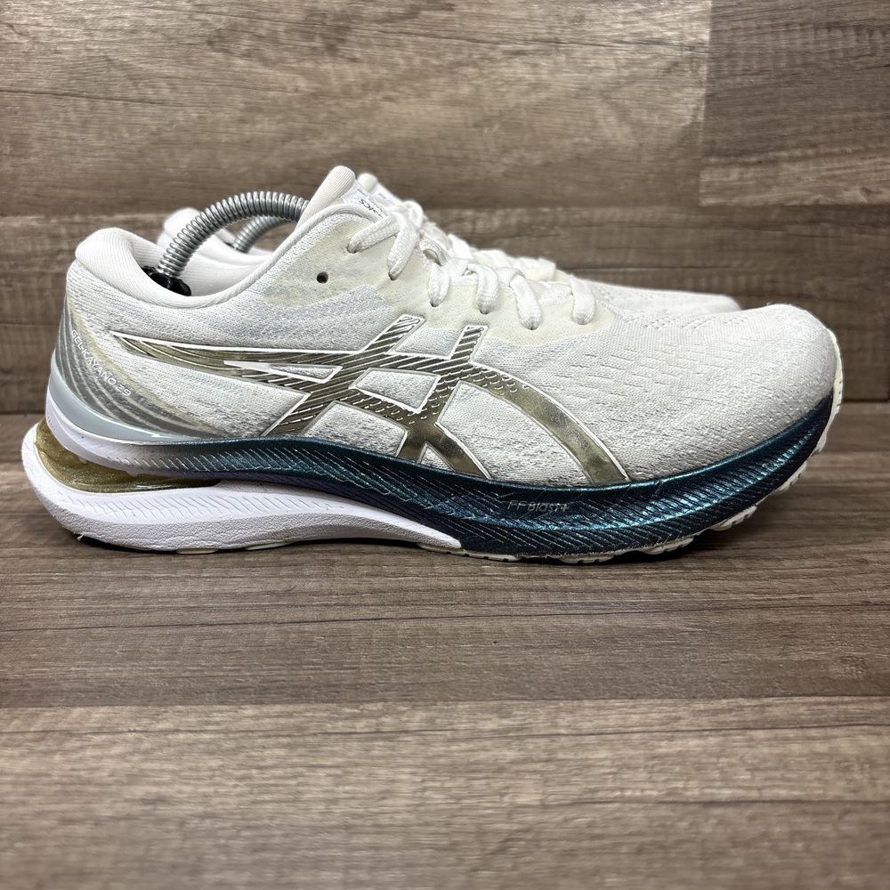 Asics Gel-Kayano 29 White Blue Womens US Size 9 EUR 40.5 1012B298 Running Shoes